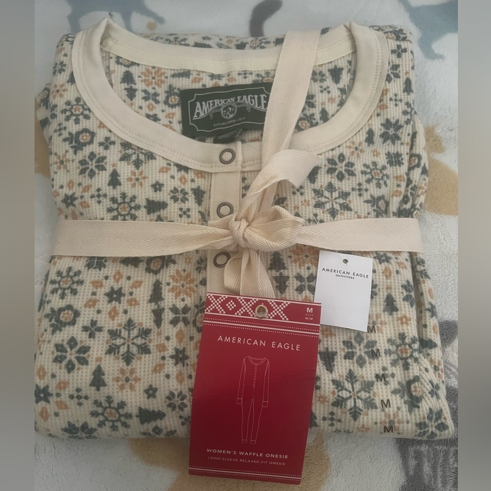 American eagle waffle onesie